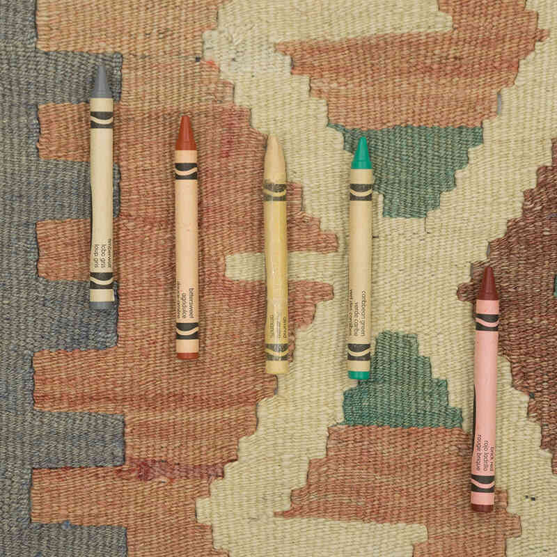 Vintage Oushak Kilim Rug - 2' 9" x 4' 11" (33" x 59") - K0081145