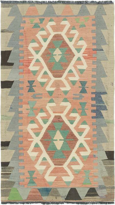 Vintage Oushak Kilim Rug - 2' 9" x 4' 11" (33" x 59")