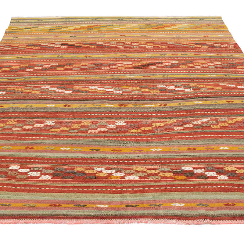 Vintage Manisa Kilim Rug - 4' 7" x 6' 9" (55" x 81") - K0081157