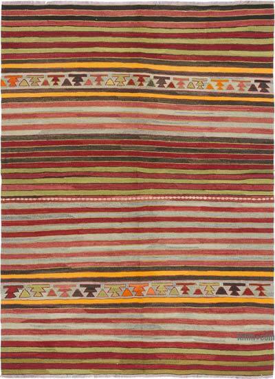 Vintage Konya Kilim Rug - 4' 11" x 6' 8" (59" x 80")
