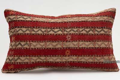 Kilim Pillow Cover - 1' 8" x 1'  (20" x 12")