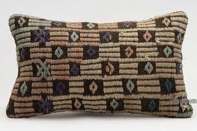 Kilim Pillow Cover - 1' 8" x 1'  (20" x 12")