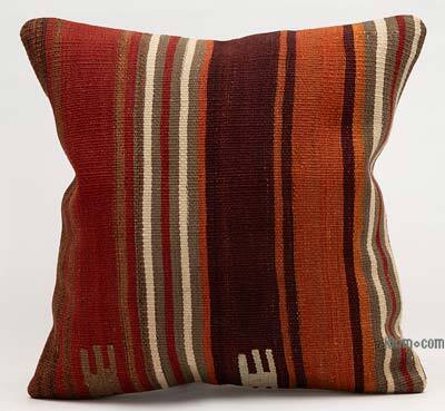 Kilim Pillow Cover - 1' 4" x 1' 4" (16" x 16")