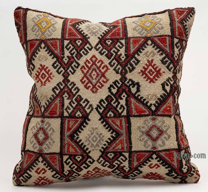Kilim Yastık Kılıfı - 40 cm x 40 cm - K0081366