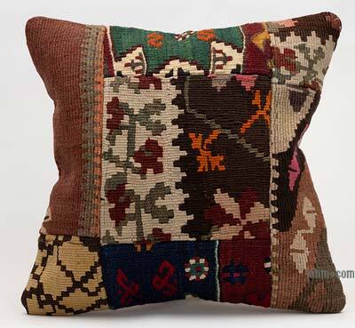Kilim Pillow Cover - 1' 4" x 1' 4" (16" x 16")