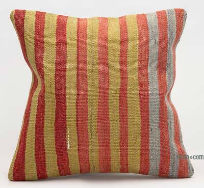 Kilim Pillow Cover - 1' 4" x 1' 4" (16" x 16")