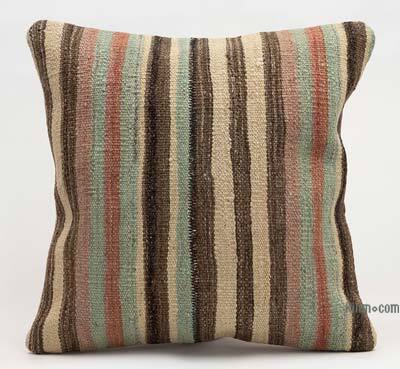 Kilim Pillow Cover - 1' 4" x 1' 4" (16" x 16")