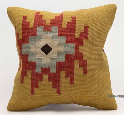 Kilim Pillow Cover - 1' 4" x 1' 4" (16" x 16")
