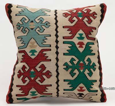 Kilim Pillow Cover - 1' 4" x 1' 4" (16" x 16")