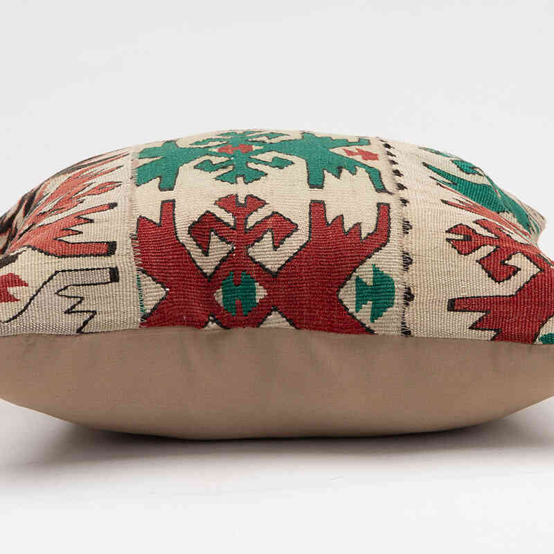 Kilim Pillow Cover - 1' 4" x 1' 4" (16" x 16") - K0081425