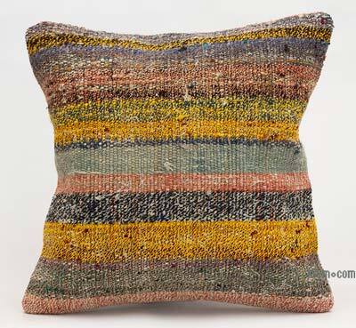 Kilim Pillow Cover - 1' 4" x 1' 4" (16" x 16")