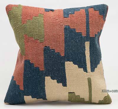 Kilim Pillow Cover - 1' 4" x 1' 4" (16" x 16")