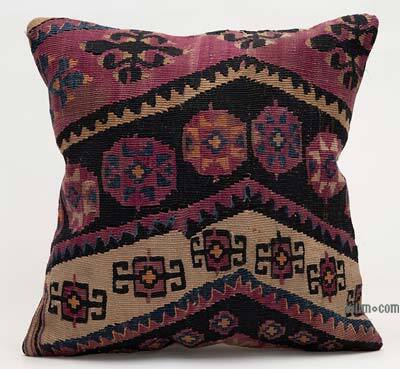 Kilim Pillow Cover - 1' 4" x 1' 4" (16" x 16")