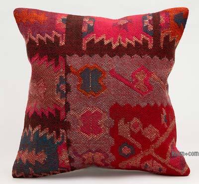 Kilim Pillow Cover - 1' 4" x 1' 4" (16" x 16")