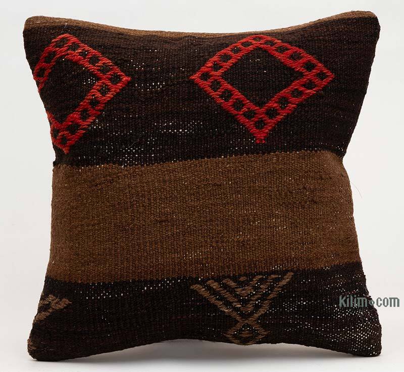 Kilim Yastık Kılıfı - 40 cm x 40 cm - K0081458