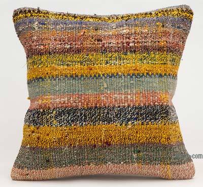Kilim Pillow Cover - 1' 4" x 1' 4" (16" x 16")