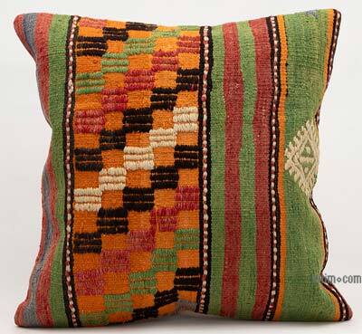 Kilim Pillow Cover - 1' 8" x 1' 8" (20" x 20")