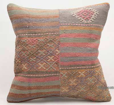 Kilim Pillow Cover - 1' 8" x 1' 8" (20" x 20")