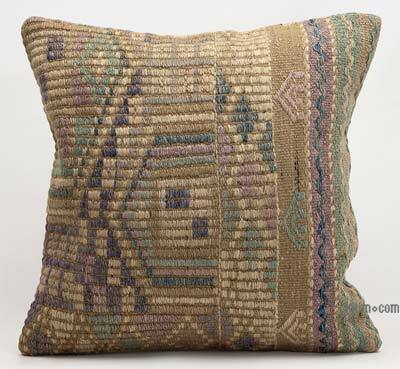 Kilim Pillow Cover - 1' 8" x 1' 8" (20" x 20")