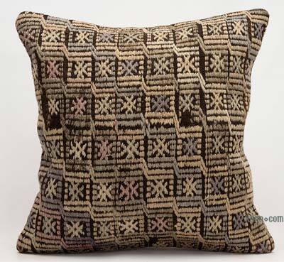 Kilim Pillow Cover - 1' 8" x 1' 8" (20" x 20")
