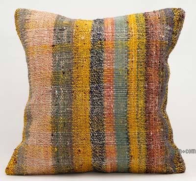 Kilim Pillow Cover - 1' 8" x 1' 8" (20" x 20")