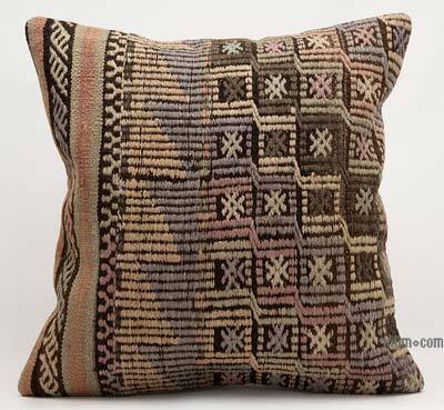 Kilim Pillow Cover - 1' 8" x 1' 8" (20" x 20")