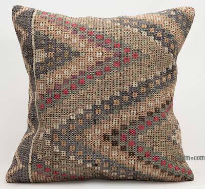 Kilim Pillow Cover - 1' 8" x 1' 8" (20" x 20")