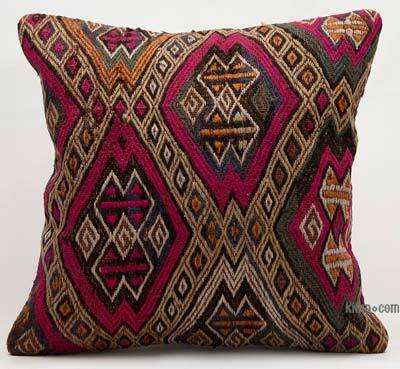 Kilim Pillow Cover - 1' 8" x 1' 8" (20" x 20")