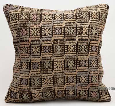 Kilim Pillow Cover - 1' 8" x 1' 8" (20" x 20")