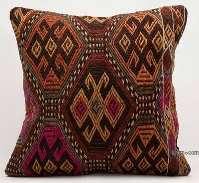 Kilim Pillow Cover - 1' 8" x 1' 8" (20" x 20")