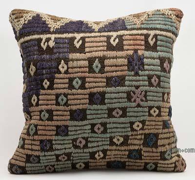 Kilim Pillow Cover - 1' 8" x 1' 8" (20" x 20")