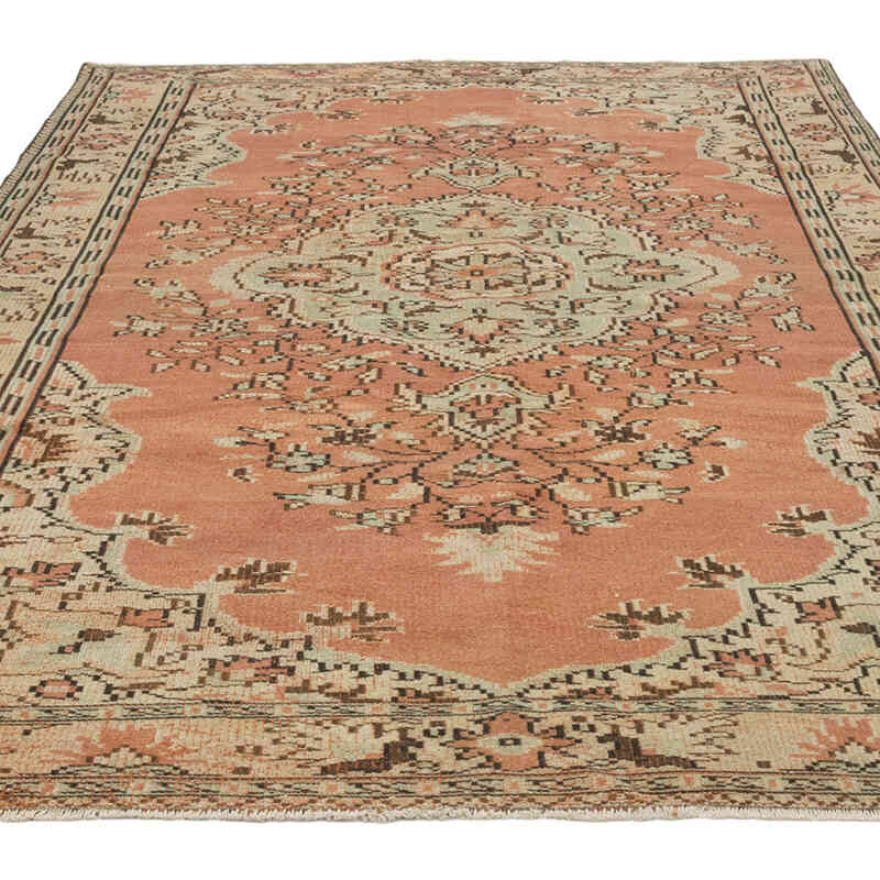 Vintage Turkish Hand-Knotted Rug - 6' 2" x 8' 11" (74" x 107") - K0081827