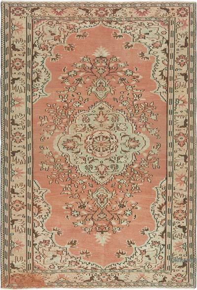 Vintage Turkish Hand-Knotted Rug - 6' 2" x 8' 11" (74" x 107")