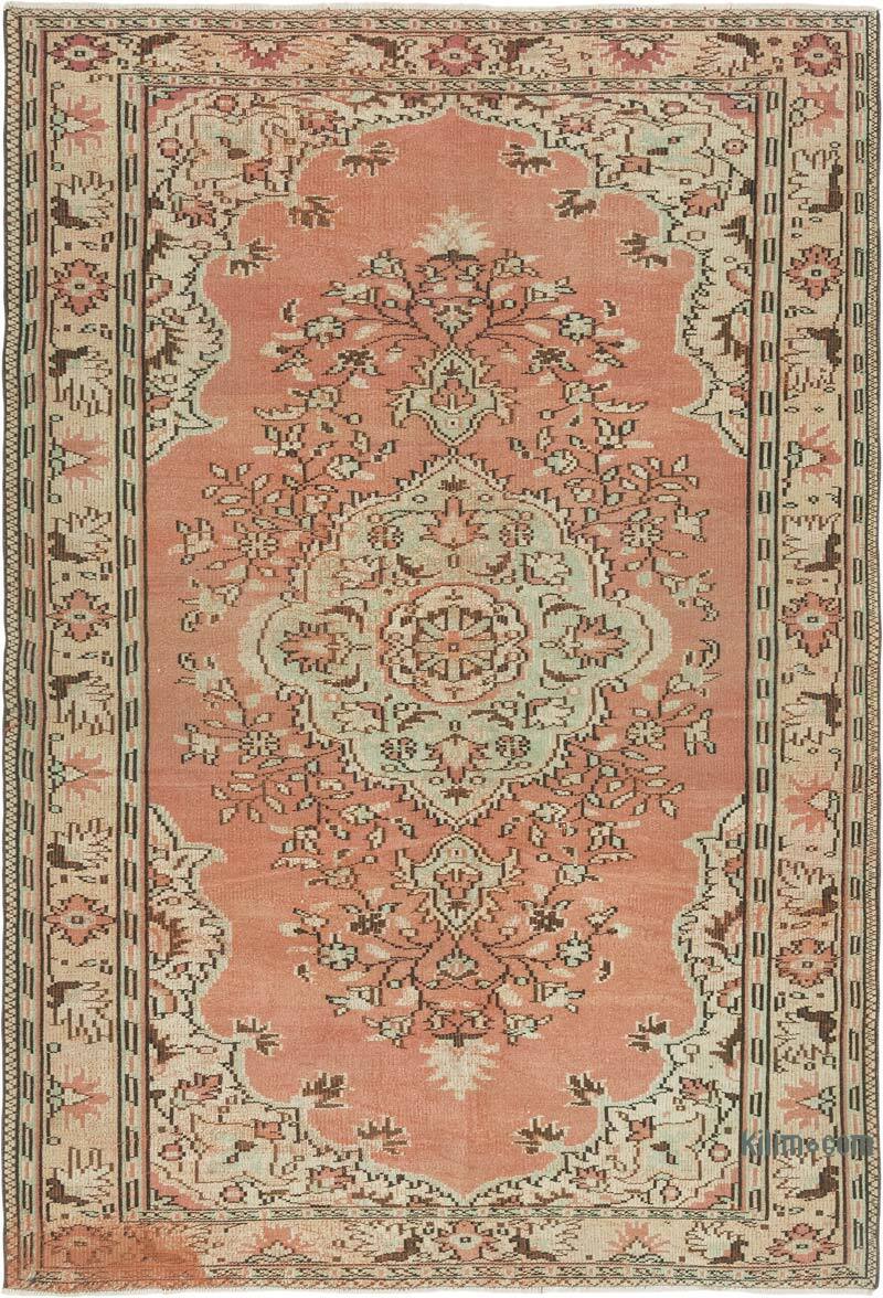 Vintage Turkish Hand-Knotted Rug - 6' 2" x 8' 11" (74" x 107") - K0081827