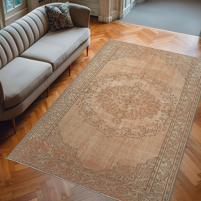 Boyali El Dokuma Vintage Hali - 181 cm x 278 cm - K0081829