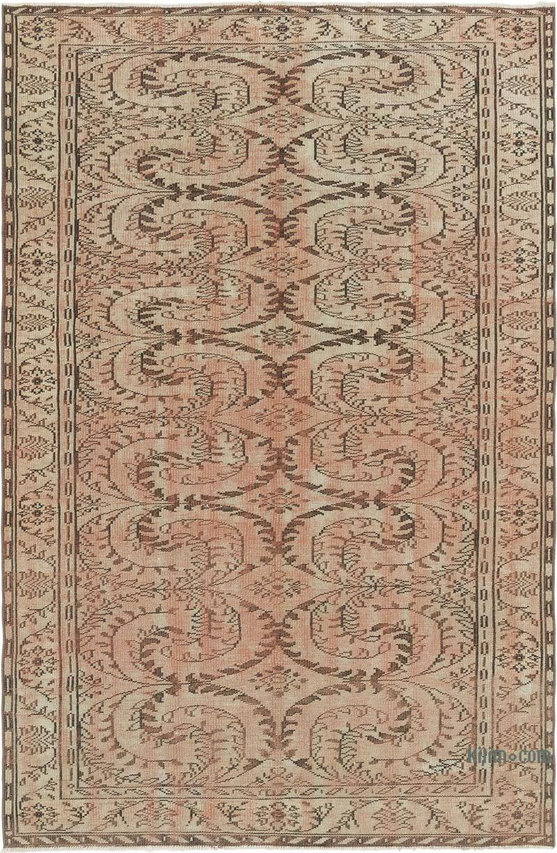 Alfombra Vintage Turca Anudada a Mano - 190 cm x 290 cm - K0081830