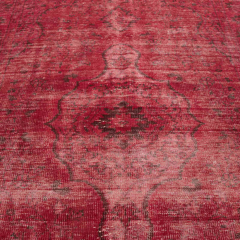 Over-dyed Vintage Hand-Knotted Turkish Rug - 5' 3" x 9' 6" (63" x 114") - K0081831