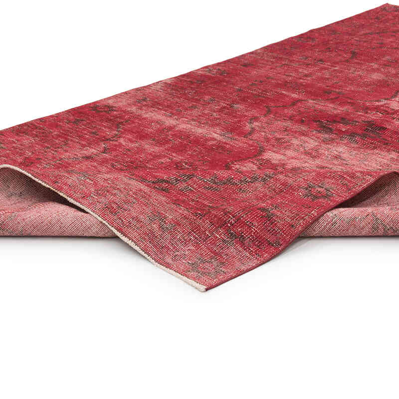Over-dyed Vintage Hand-Knotted Turkish Rug - 5' 3" x 9' 6" (63" x 114") - K0081831