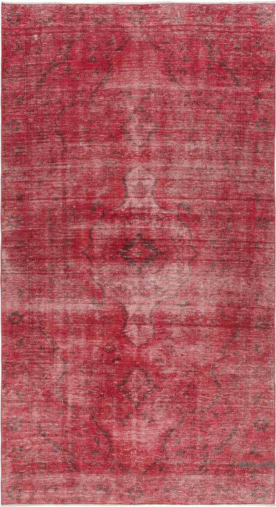 Over-dyed Vintage Hand-Knotted Turkish Rug - 5' 3" x 9' 6" (63" x 114")