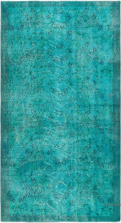 Alfombra Turca Vintage Sobre-teñida - 110 cm x 200 cm
