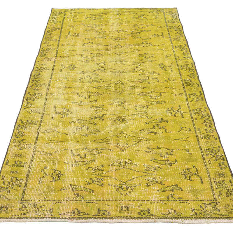 Over-dyed Vintage Hand-Knotted Turkish Rug - 2' 9" x 6' 4" (33" x 76") - K0081837