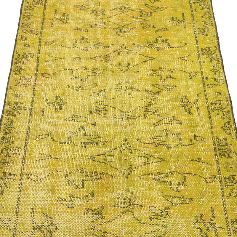 Over-dyed Vintage Hand-Knotted Turkish Rug - 2' 9" x 6' 4" (33" x 76") - K0081837
