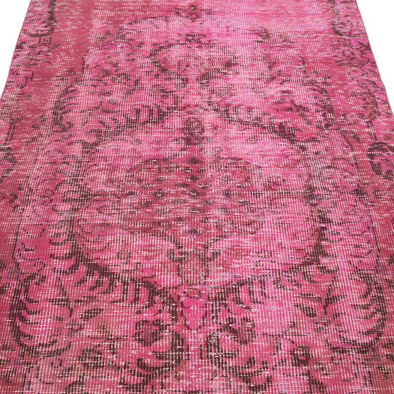 Over-dyed Vintage Hand-Knotted Turkish Rug - 4' 2" x 8' 1" (50" x 97") - K0081841