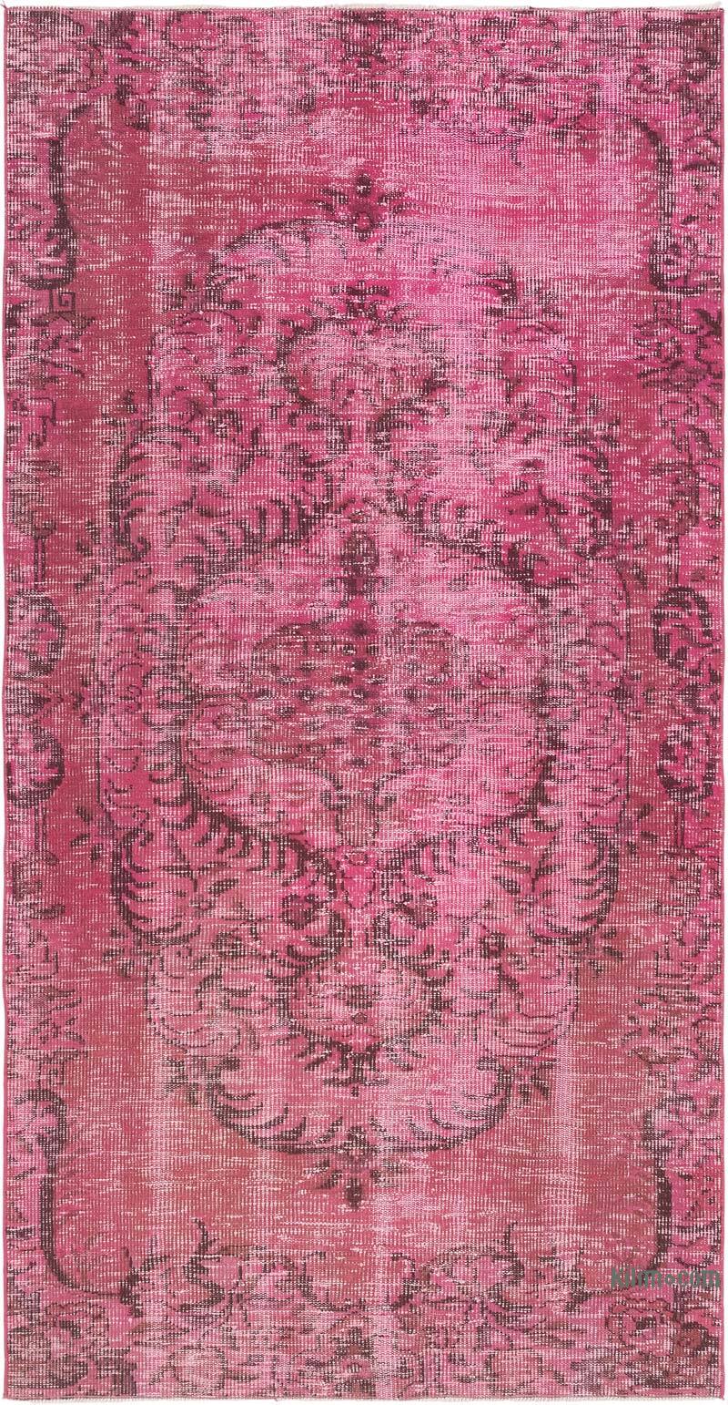 Over-dyed Vintage Hand-Knotted Turkish Rug - 4' 2" x 8' 1" (50" x 97") - K0081841