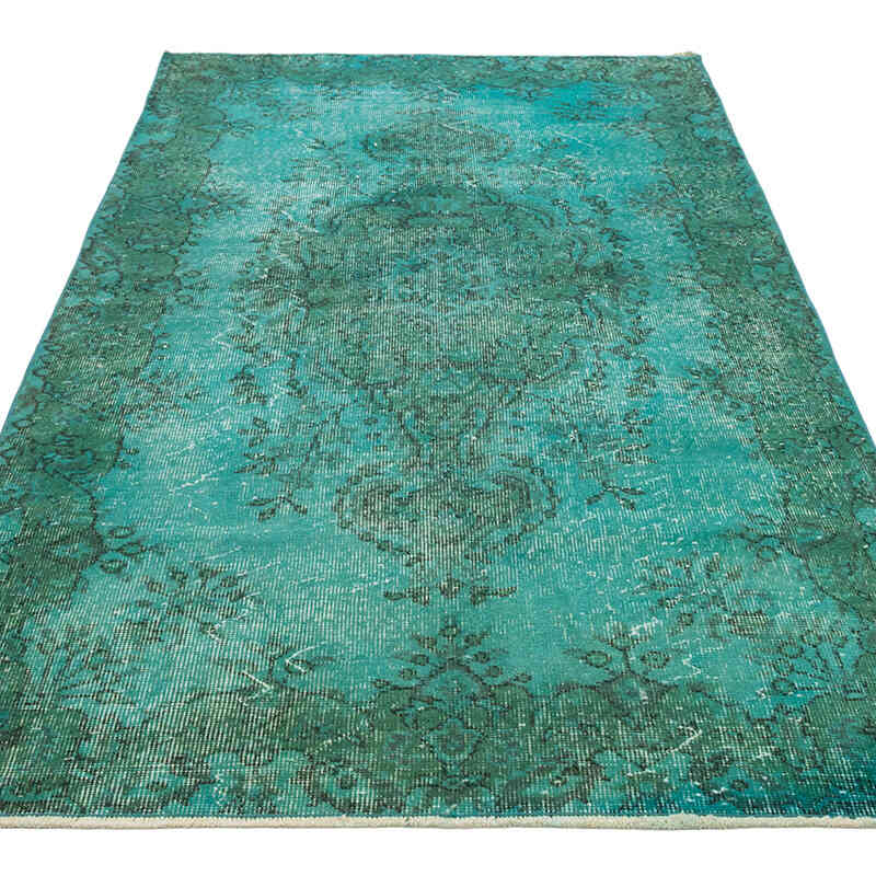 Alfombra Turca Vintage Sobre-teñida - 117 cm x 210 cm - K0081842