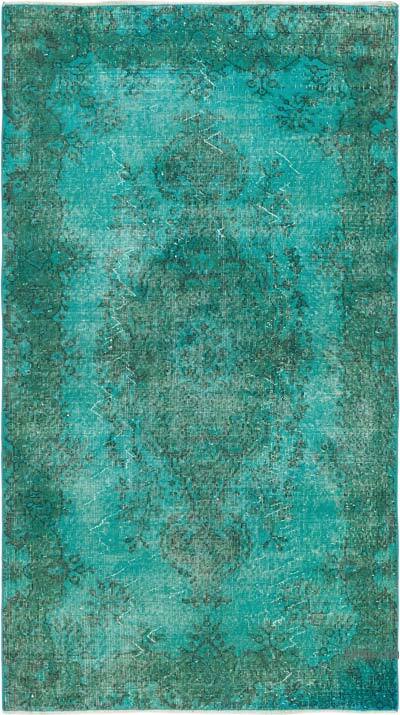Over-dyed Vintage Hand-Knotted Turkish Rug - 3' 10" x 6' 11" (46" x 83")