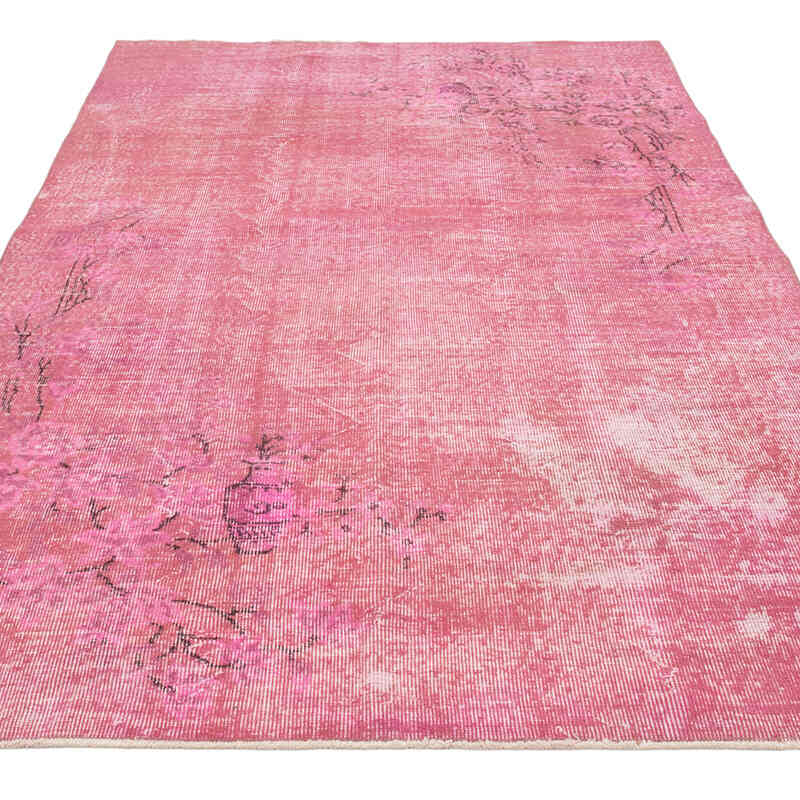 Alfombra Turca Vintage Sobre-teñida - 141 cm x 238 cm - K0081843
