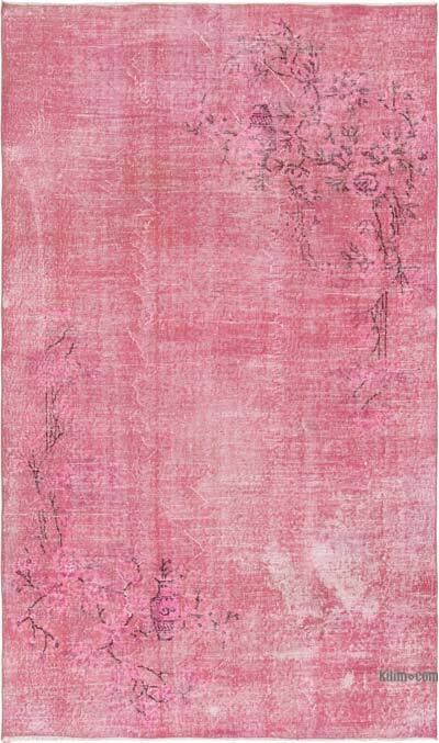 Over-dyed Vintage Hand-Knotted Turkish Rug - 4' 8" x 7' 10" (56" x 94")