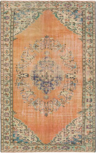 Vintage Turkish Hand-Knotted Rug - 6'  x 9' 6" (72" x 114")