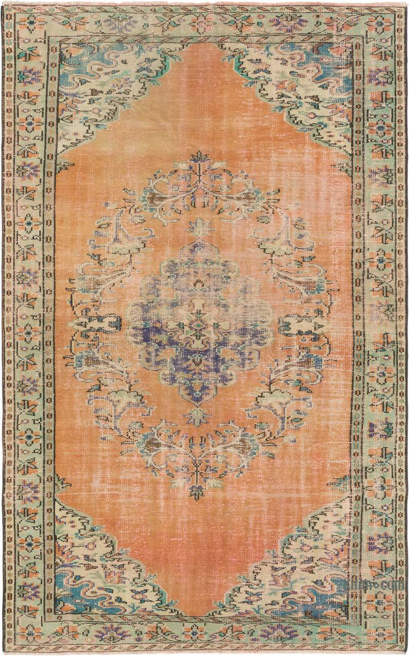 Vintage Turkish Hand-Knotted Rug - 6'  x 9' 6" (72" x 114") - K0081851